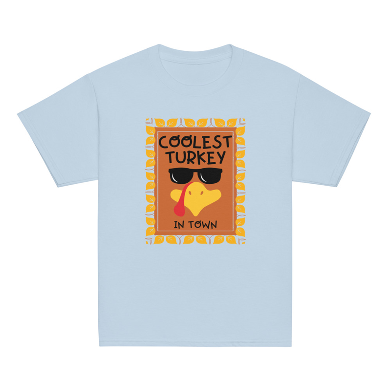 Thanksgiving Coolest Turkey in Town Youth Tee