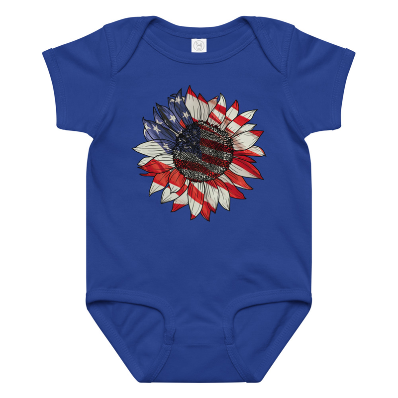 Independence Sunflower Baby Bodysuit