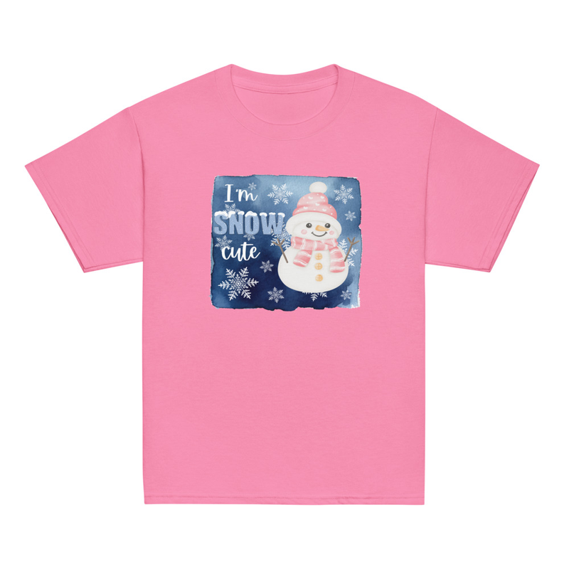 Christmas I'm Snow Cute Snowman Youth Tee
