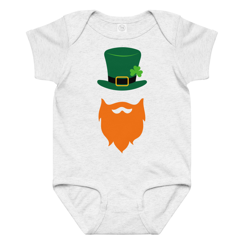 St. Patrick's Beard and Hat Baby Bodysuit