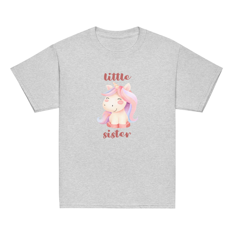 Little Sister Unicorn Youth Tee