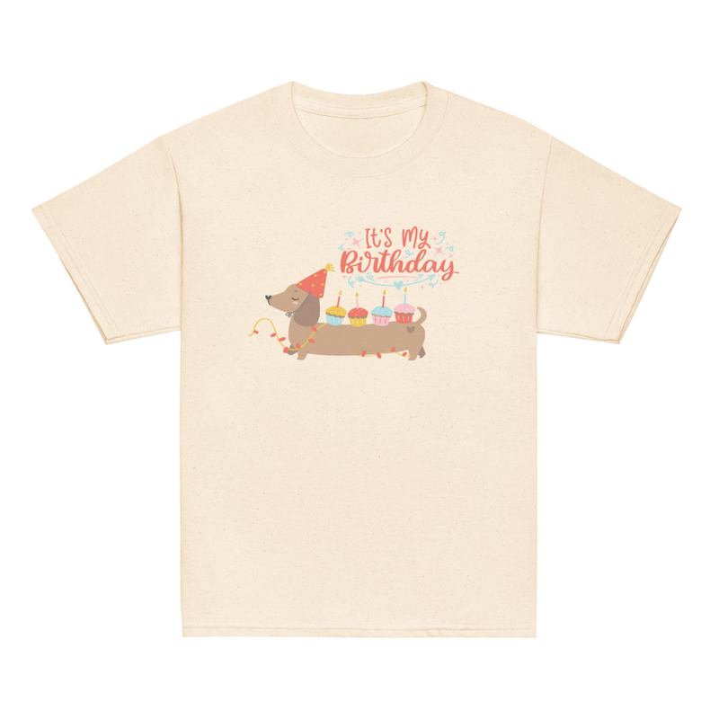 Birthday Weiner Dog Youth Tee