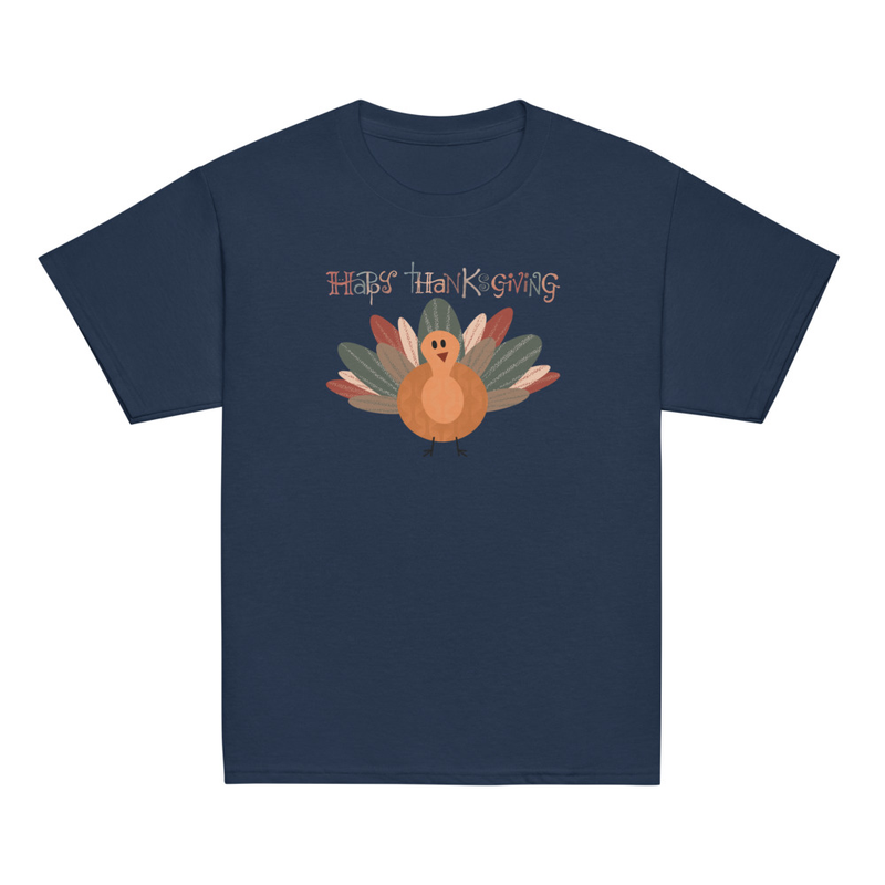 Thanksgiving Happy Thanksgiving Fall Color Turkey Youth Tee
