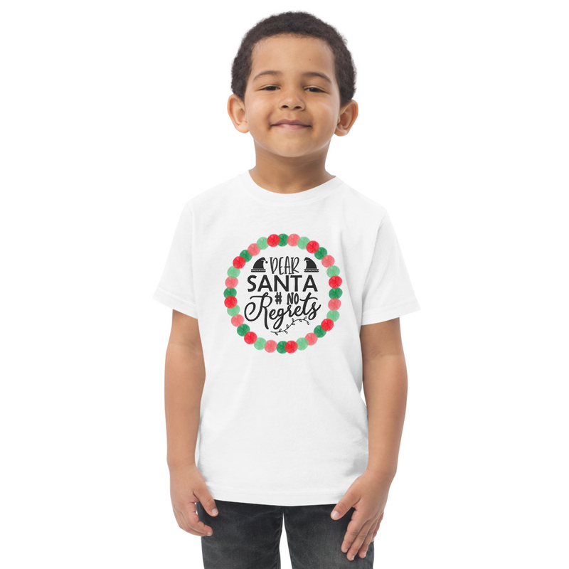 Christmas Dear Santa No Regrets Toddler Tee