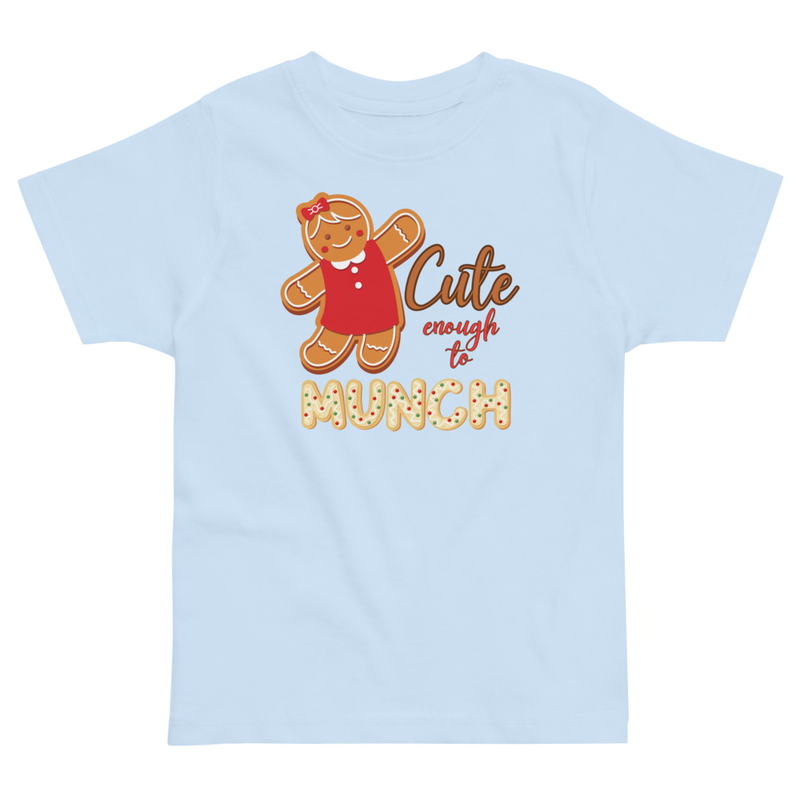 Christmas Cute Enough to Munch Toddler Tee
