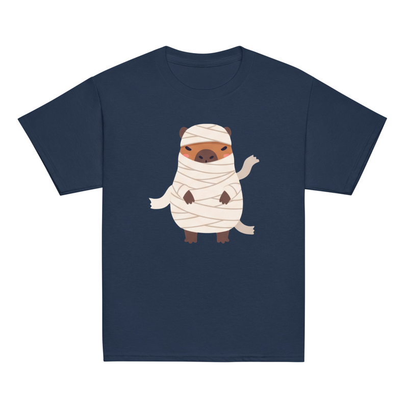 Halloween Mummy Capybara Youth Tee