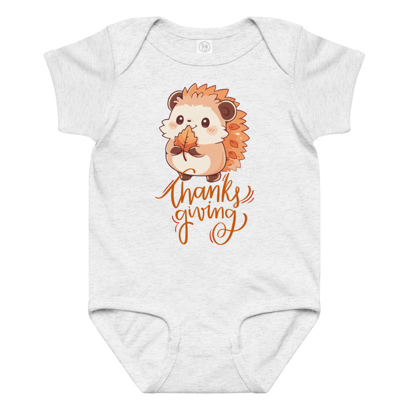 Thanksgiving Hedgehog Baby Bodysuit