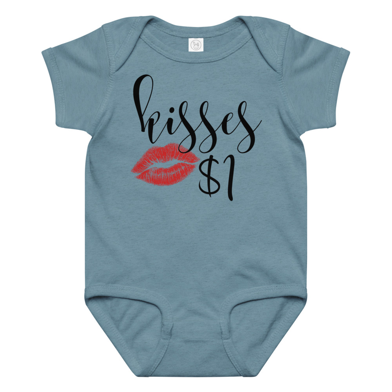 Valentine's Kisses $1 Baby Bodysuit