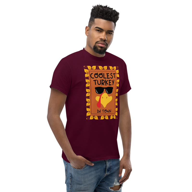 Thanksgiving Coolest Turkey in Town Adult Unisex Tee