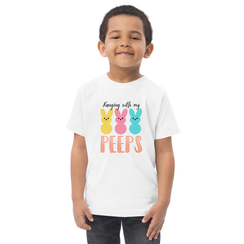 Easter Hanging With My Peeps Toddler Tee