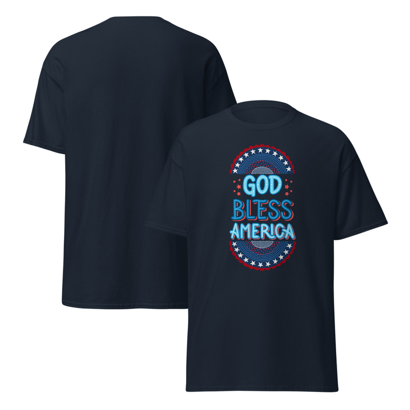Independence God Bless America Adult Unisex Tee