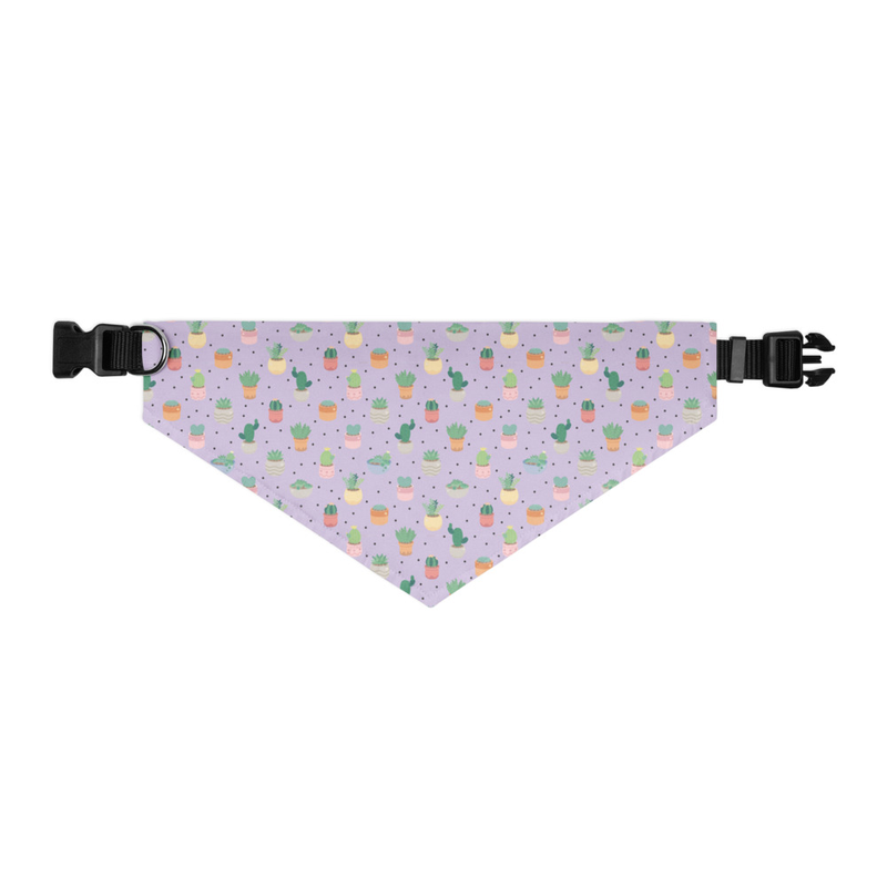 Cactus Pattern Pet Bandana Collar