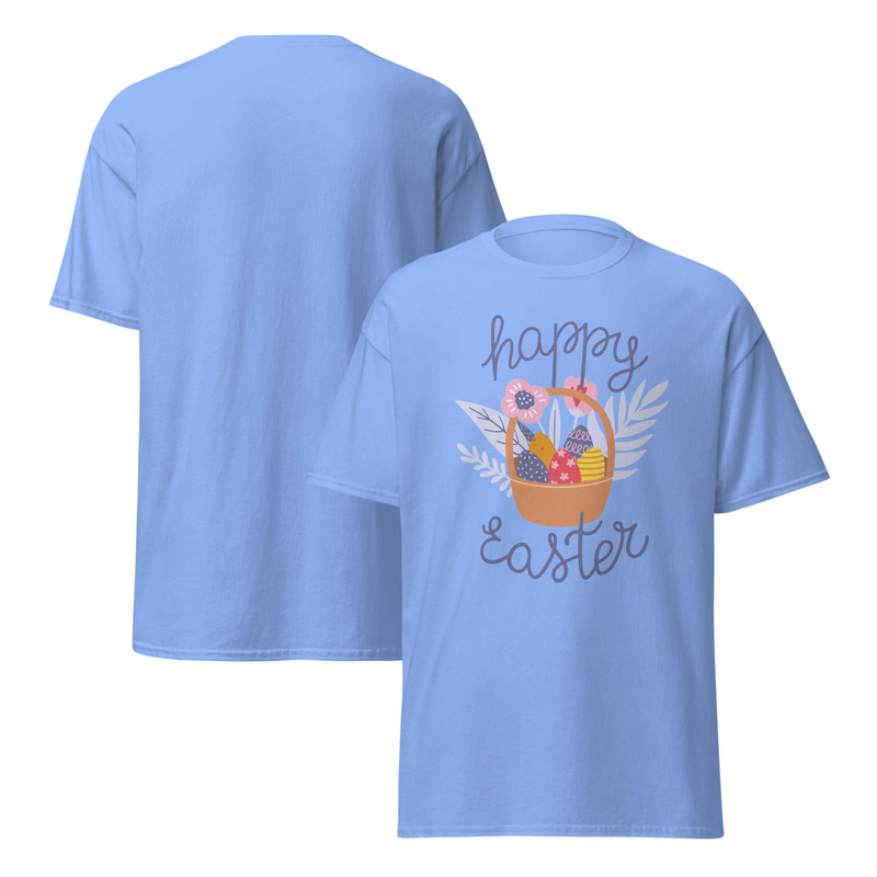 Easter Basket with Eggs Adult Unisex Tee