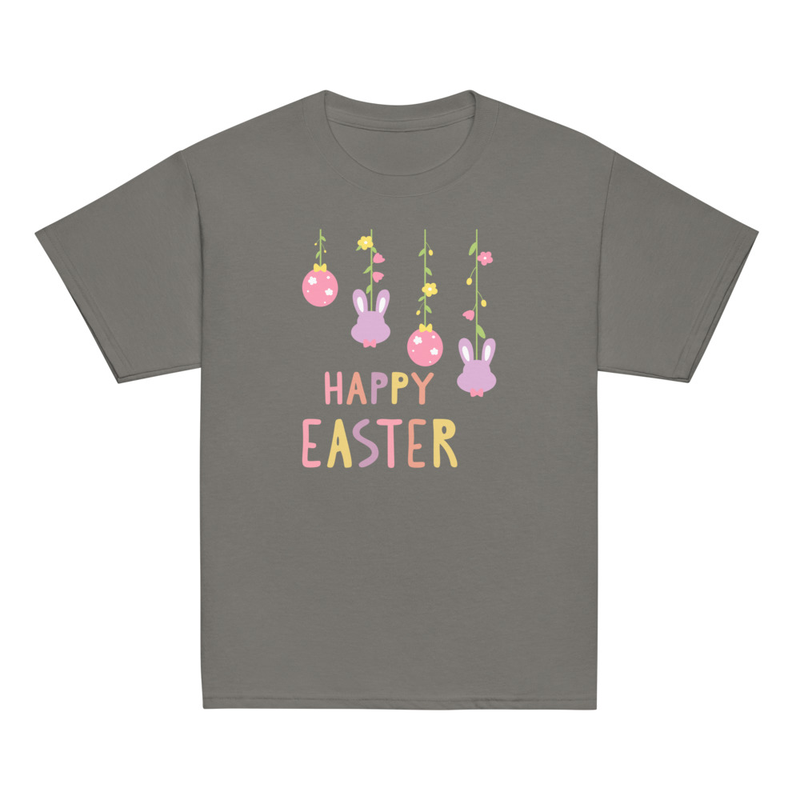 Easter Hanging Eggs and Bunnies Youth Tee