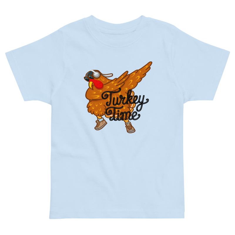 Thanksgiving Turkey Time Dab Toddler Tee