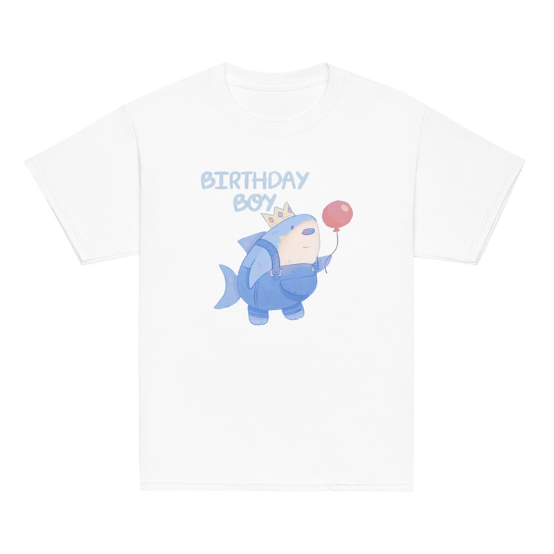 Birthday Boy Shark Youth Tee