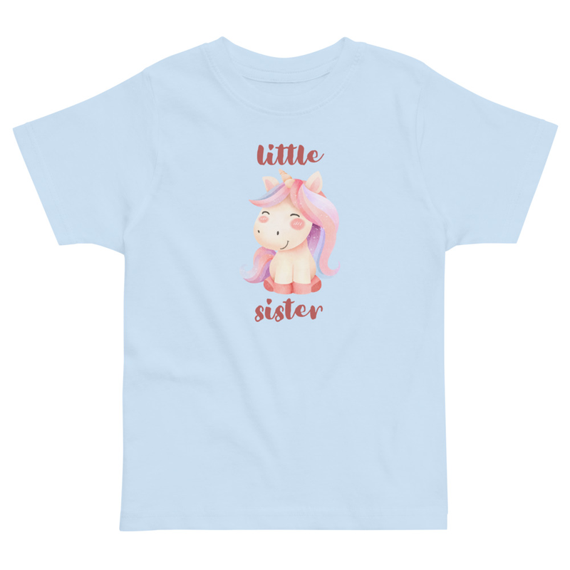 Little Sister Unicorn Toddler Tee
