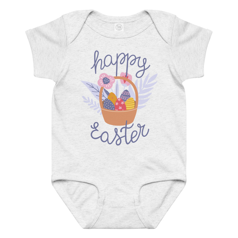 Easter Basket with Eggs Baby Bodysuit