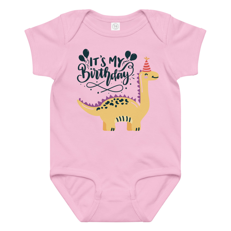 Birthday Dinosaur Baby Bodysuit