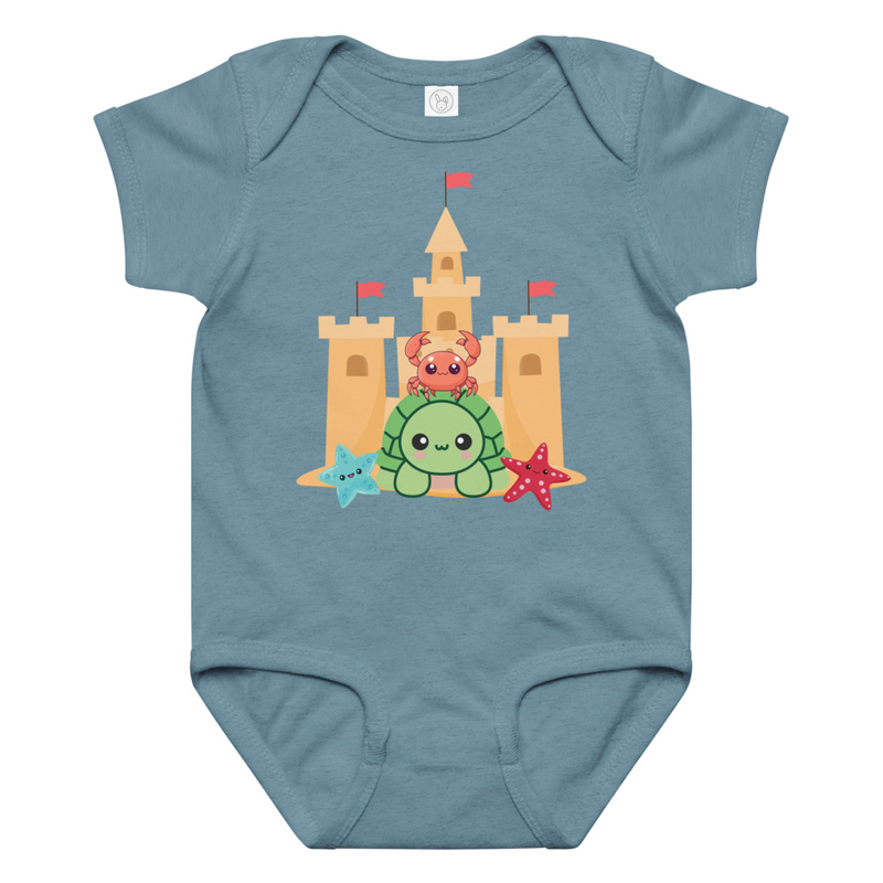 Kid Designs Sandy Friends by Callum Baby Bodysuit