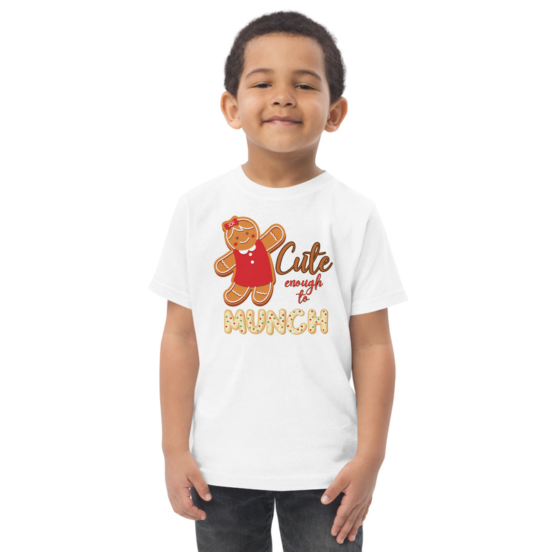 Christmas Cute Enough to Munch Toddler Tee