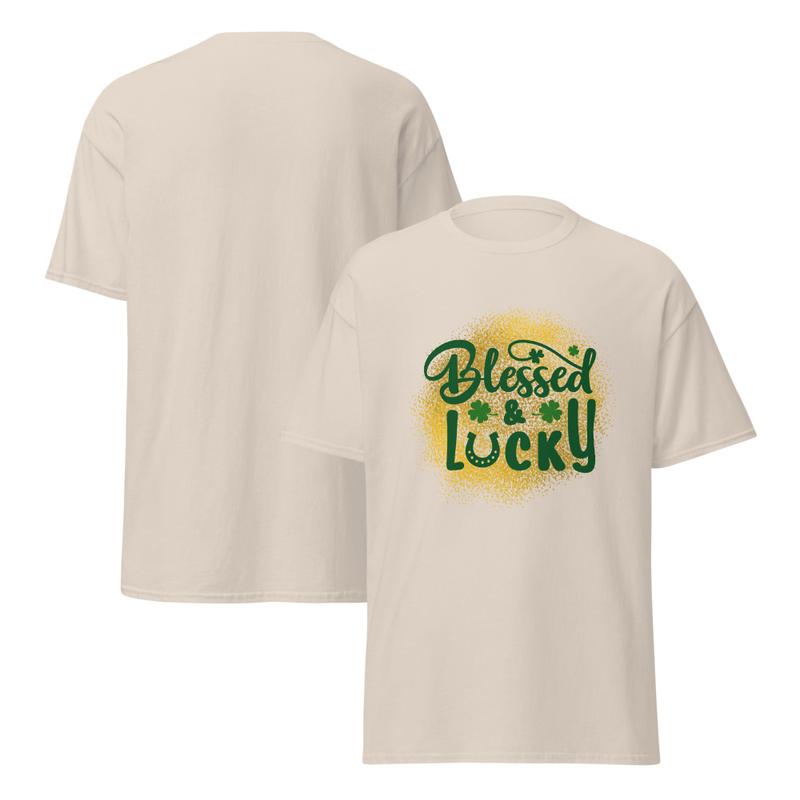 St. Patrick's Blessed and Lucky Adult Unisex Tee