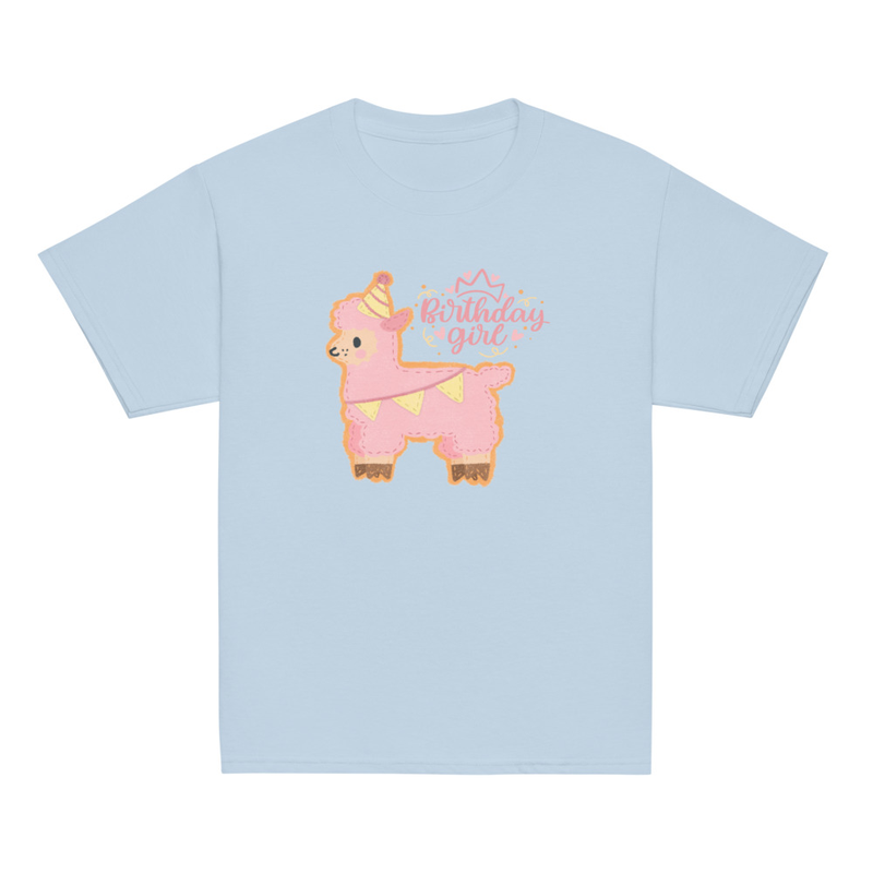 Birthday Girl Llama Youth Tee