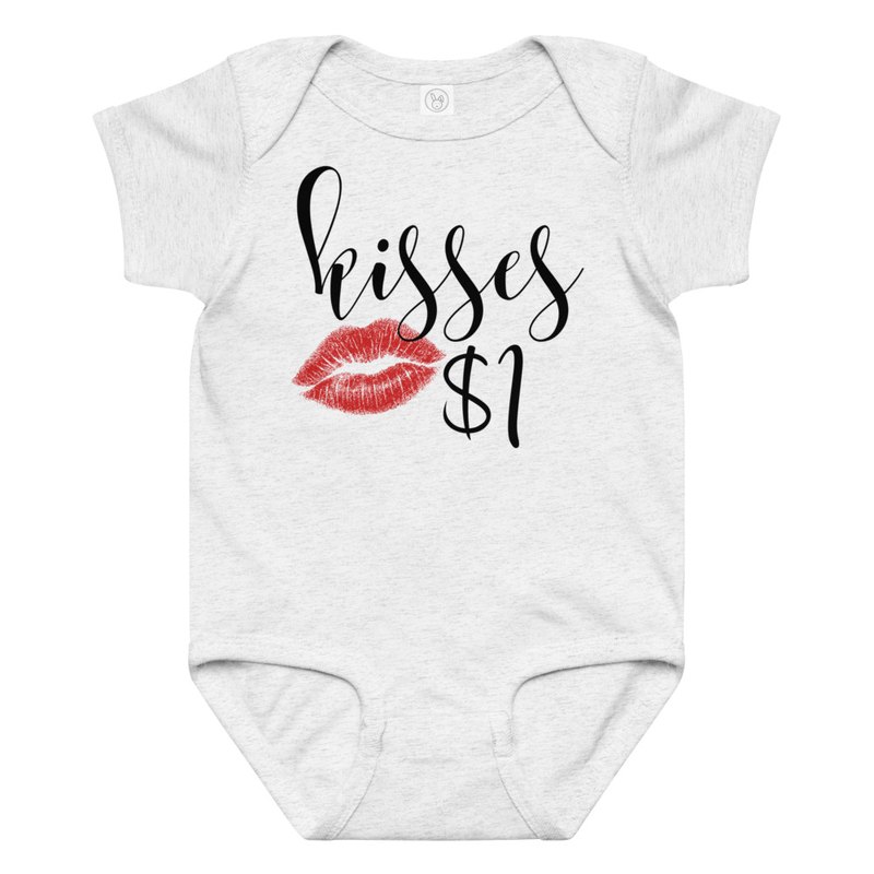 Valentine's Kisses $1 Baby Bodysuit