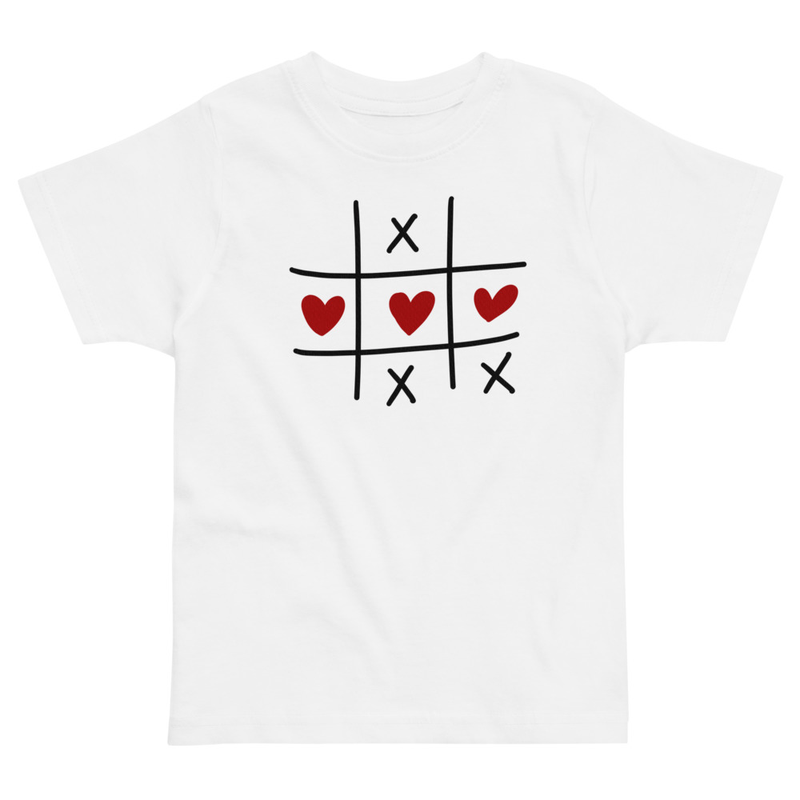 Valentine's Tic Tac Hearts Toddler Tee
