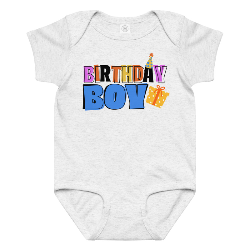 Birthday Boy Presents Baby Bodysuit