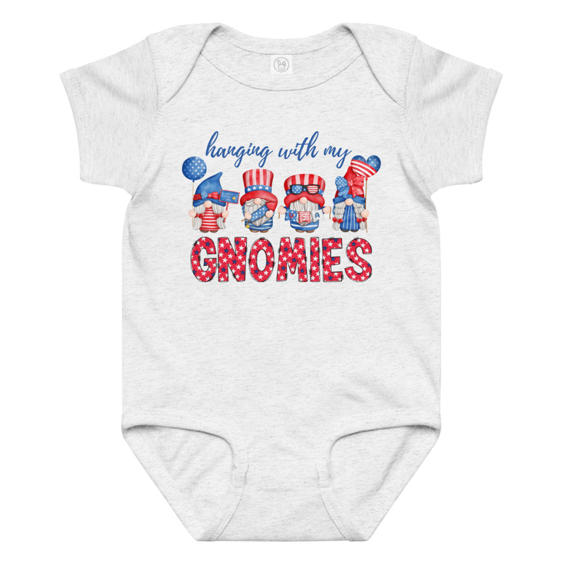 Independence Hanging With My Gnomies Baby Bodysuit