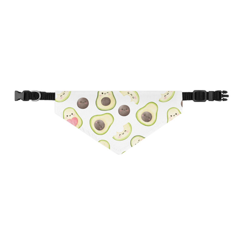 Avacado Print Pet Bandana Collar