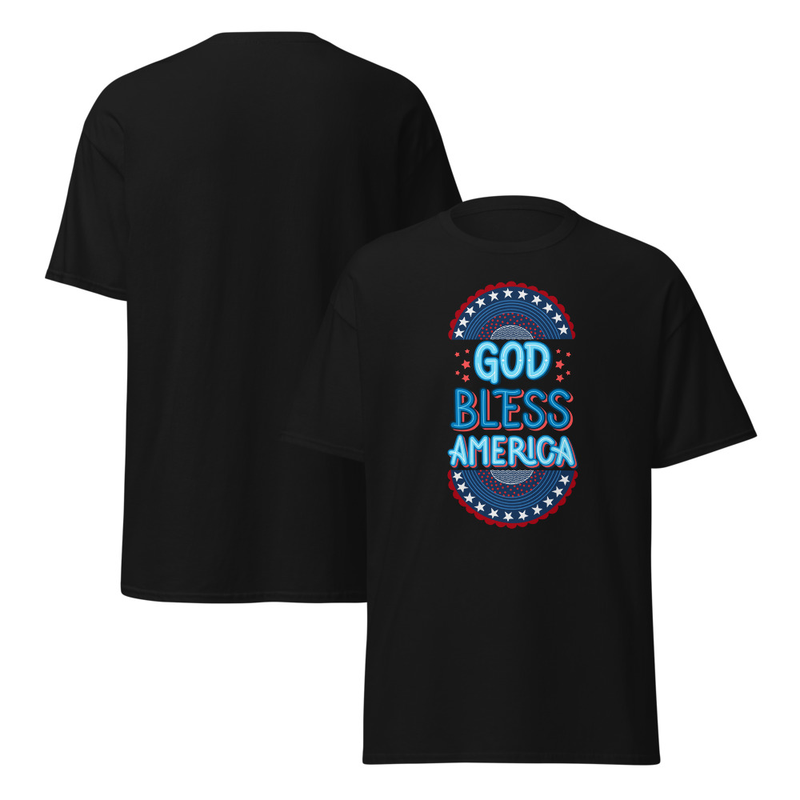 Independence God Bless America Adult Unisex Tee