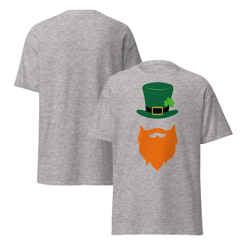 St. Patrick's Beard and Hat Adult Unisex Tee