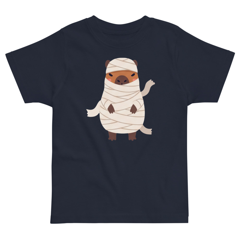 Halloween Mummy Capybara Toddler Tee
