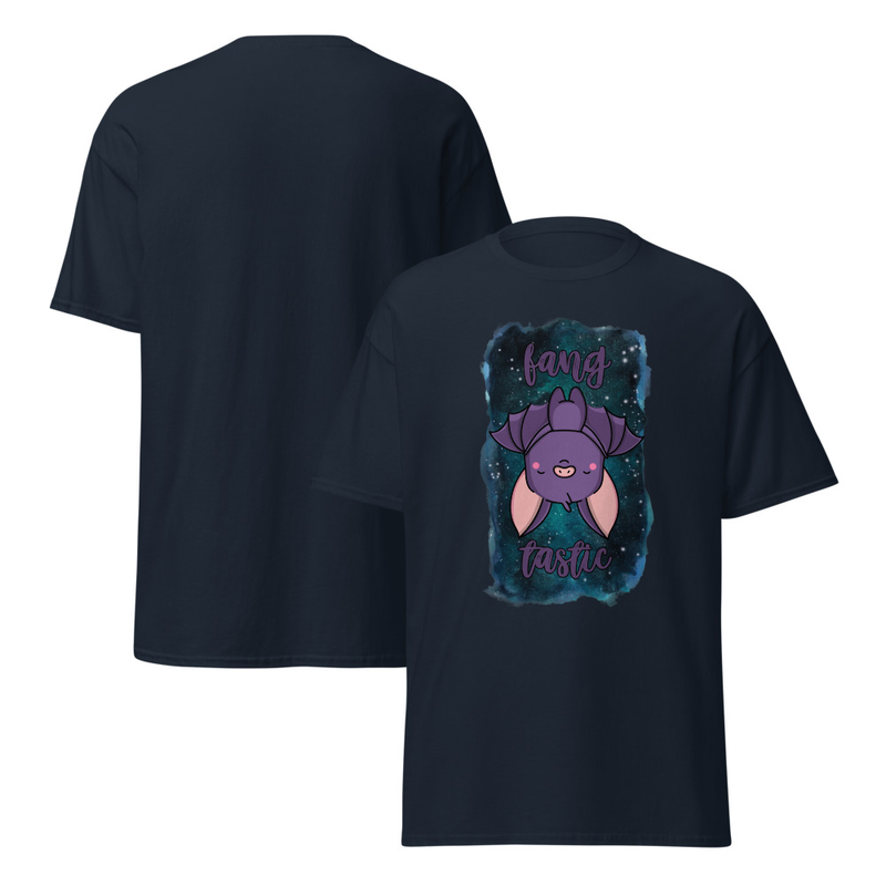 Halloween Fangtastic Cute Bat Adult Unisex Tee