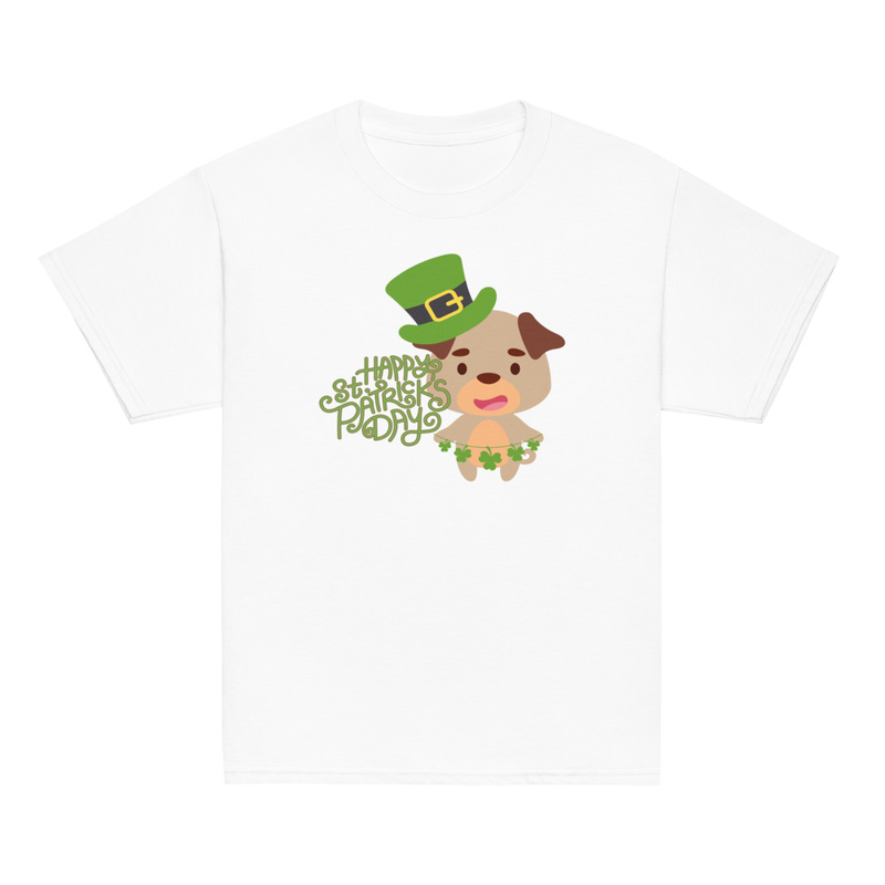 St. Patrick's Dog with Hat Youth Tee