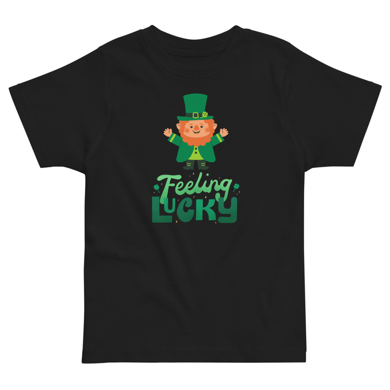 St. Patrick's Feeling Lucky Leprechaun Toddler Tee