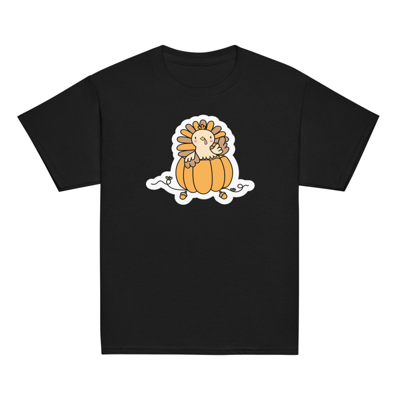 Thanksgiving Turkey in a Pumpkin Youth Tee