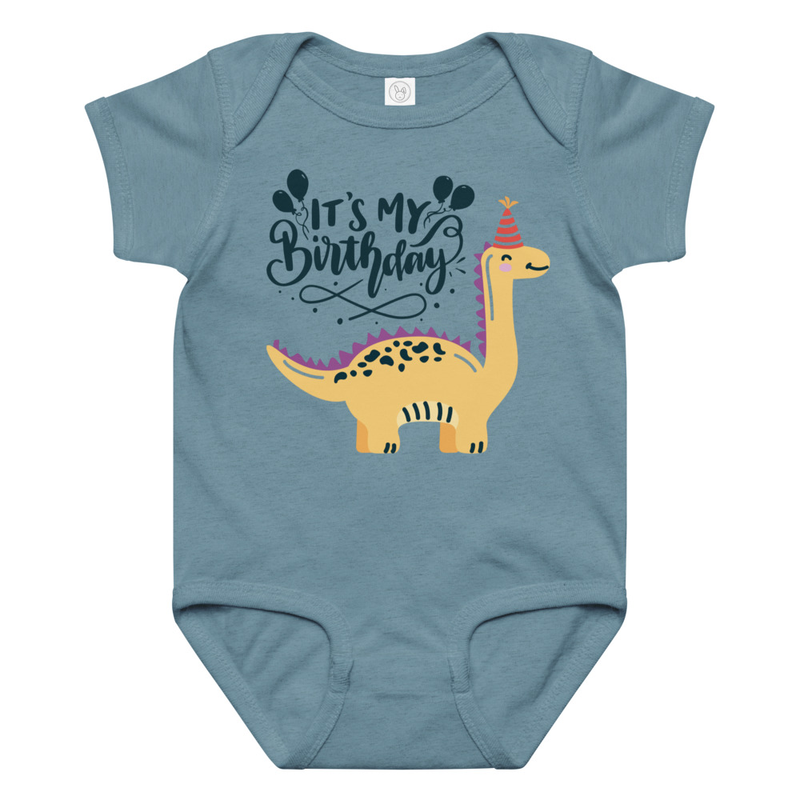 Birthday Dinosaur Baby Bodysuit