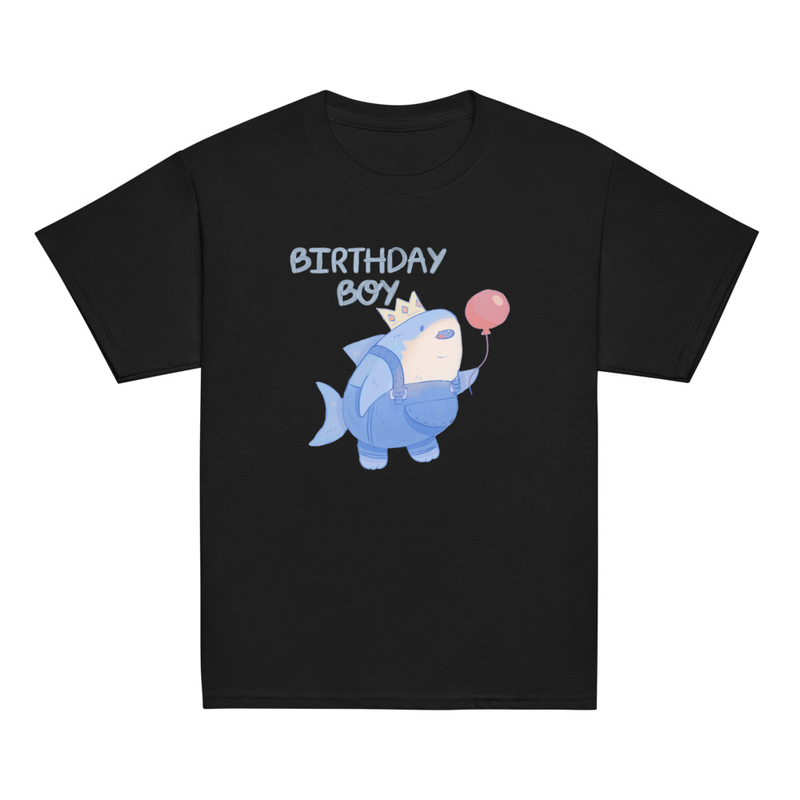Birthday Boy Shark Youth Tee