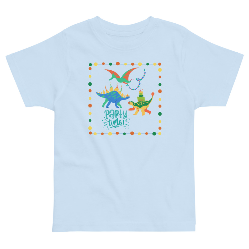 Birthday Party Time Dinosaurs Toddler Tee