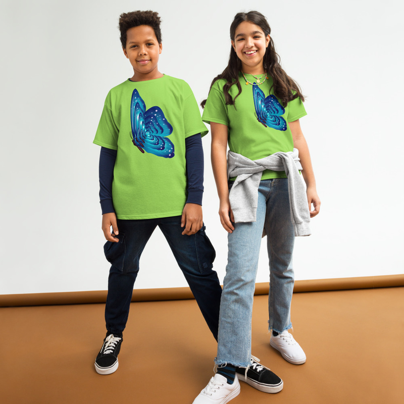 Kid Designs Butterfly by Aiden Youth Tee