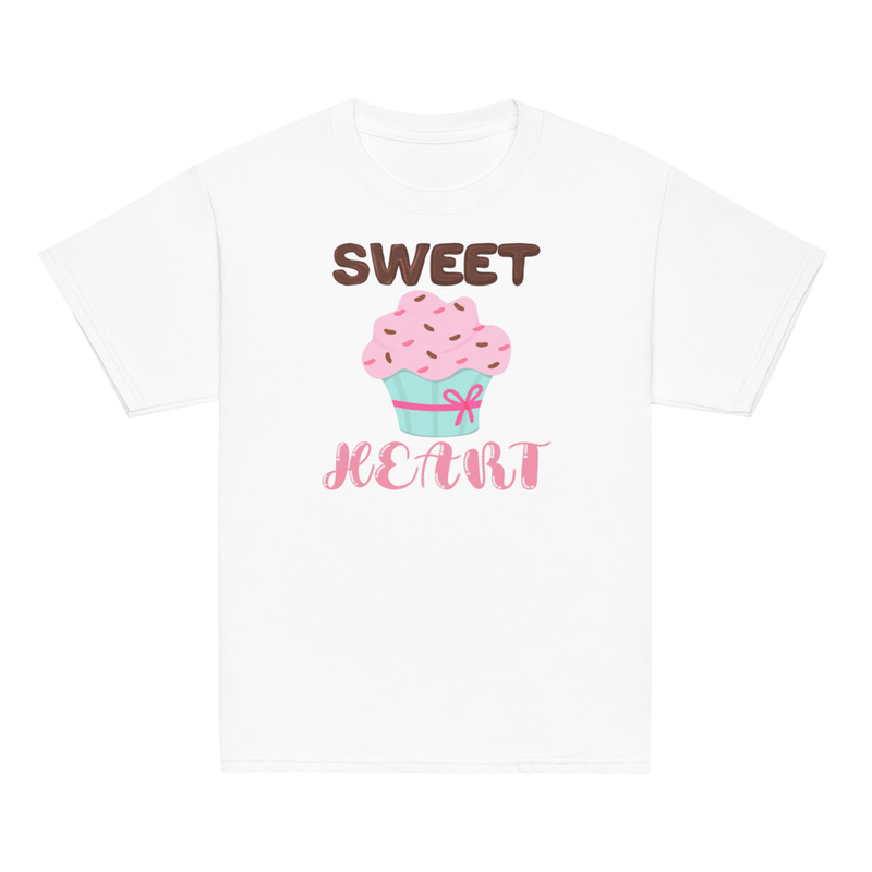 Valentine's Sweet Heart Cupcake Youth Tee