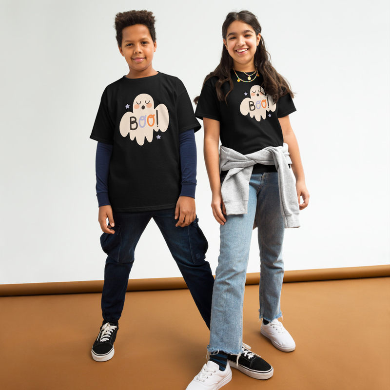 Halloween Boo Ghost Youth Tee