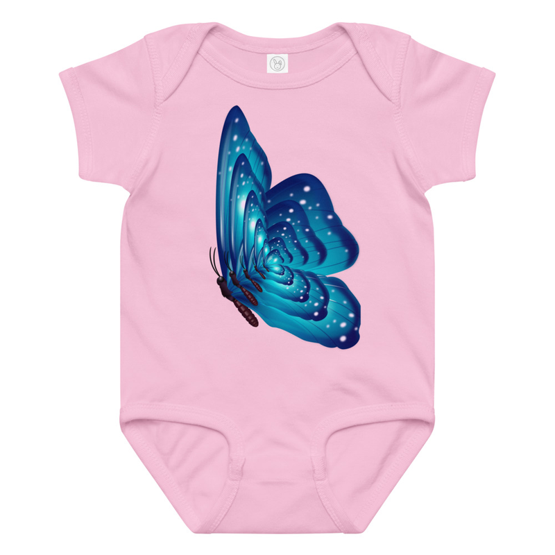 Kid Designs Butterfly by Aiden Baby Bodysuit