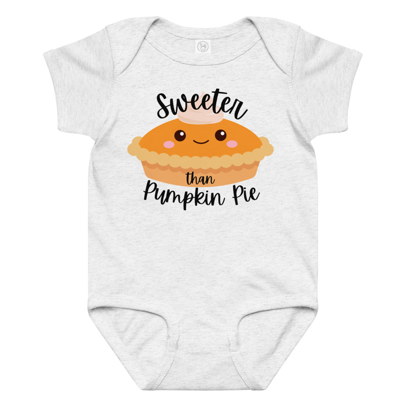 Thanksgiving Sweeter than Pumpkin Pie Baby Bodysuit