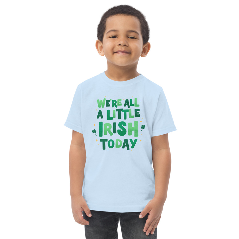St. Patrick's We're All A Little Irish Today Toddler Tee