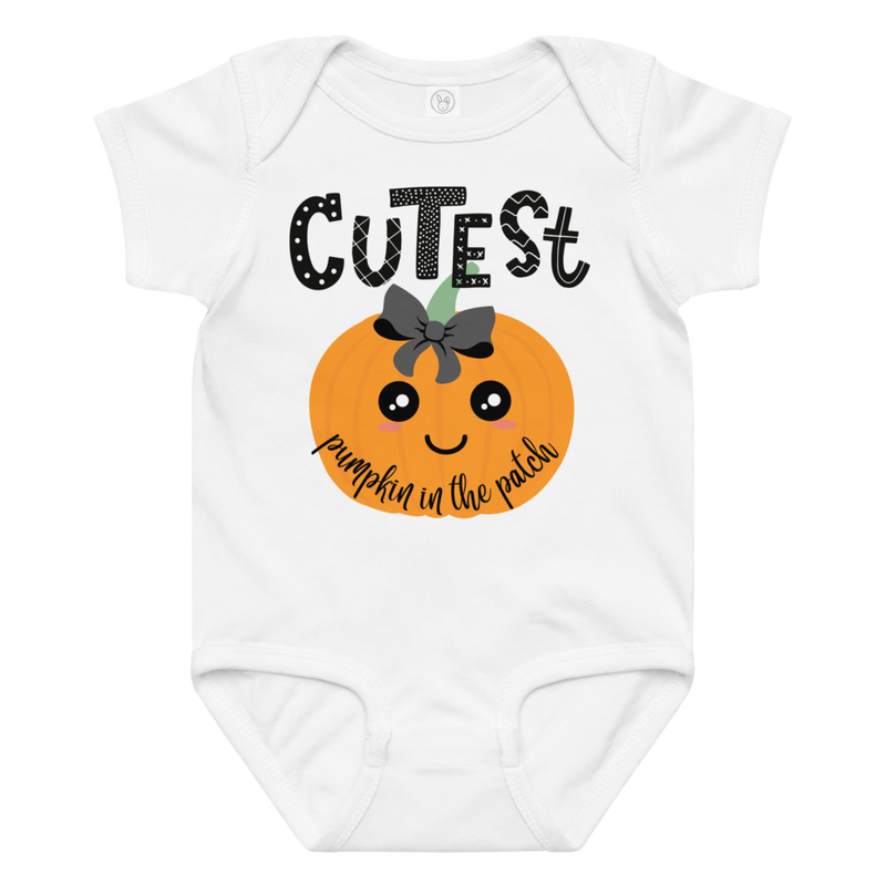 Halloween Cutest Pumpkin in the Patch Baby Bodysuit