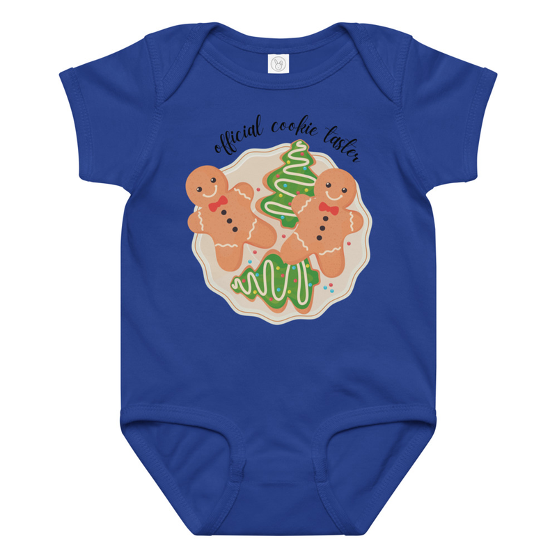 Christmas Official Cookie Taster Baby Bodysuit